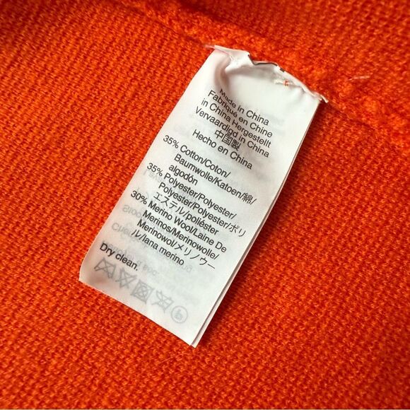 J.Crew 365 Sophie Open-Front Knit Blazer Cardigan Orange Large. - Picture 6 of 6